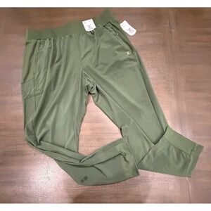 Xersion Women's XLT Olive Green Jogger Pants Quick Dry Athleisure Lounge